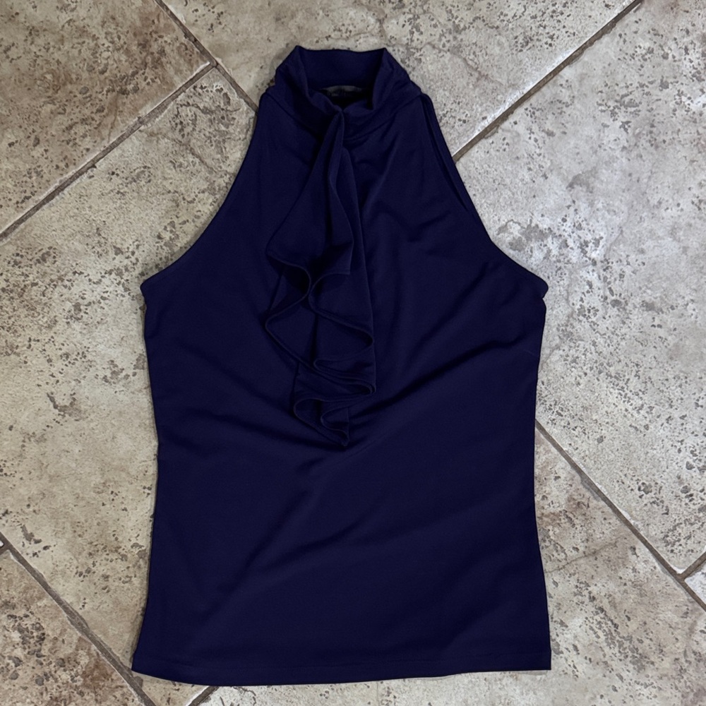 Elegant Purple Sleeveless Top